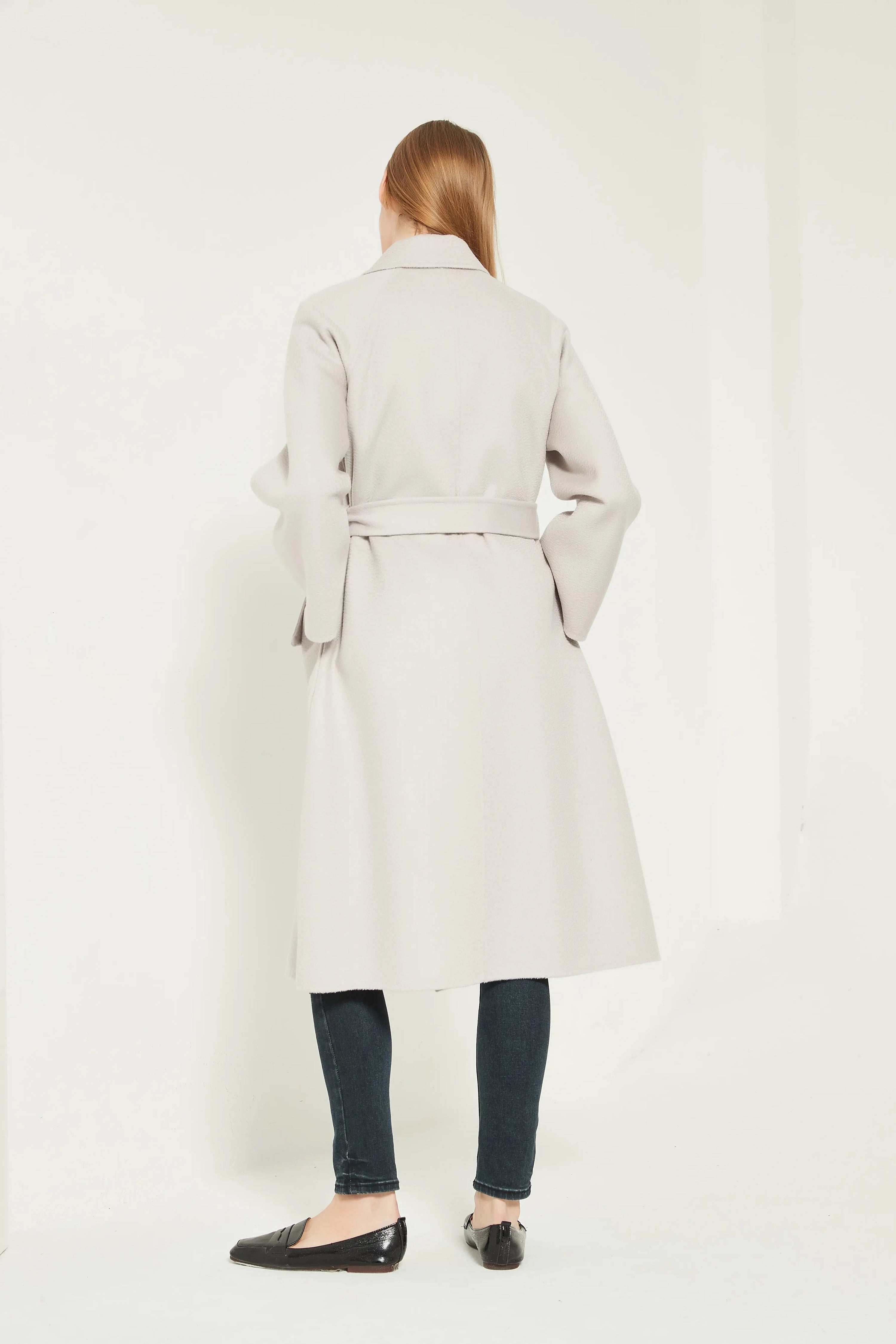 Organic Cashmere Double-Faced Wrap Coat