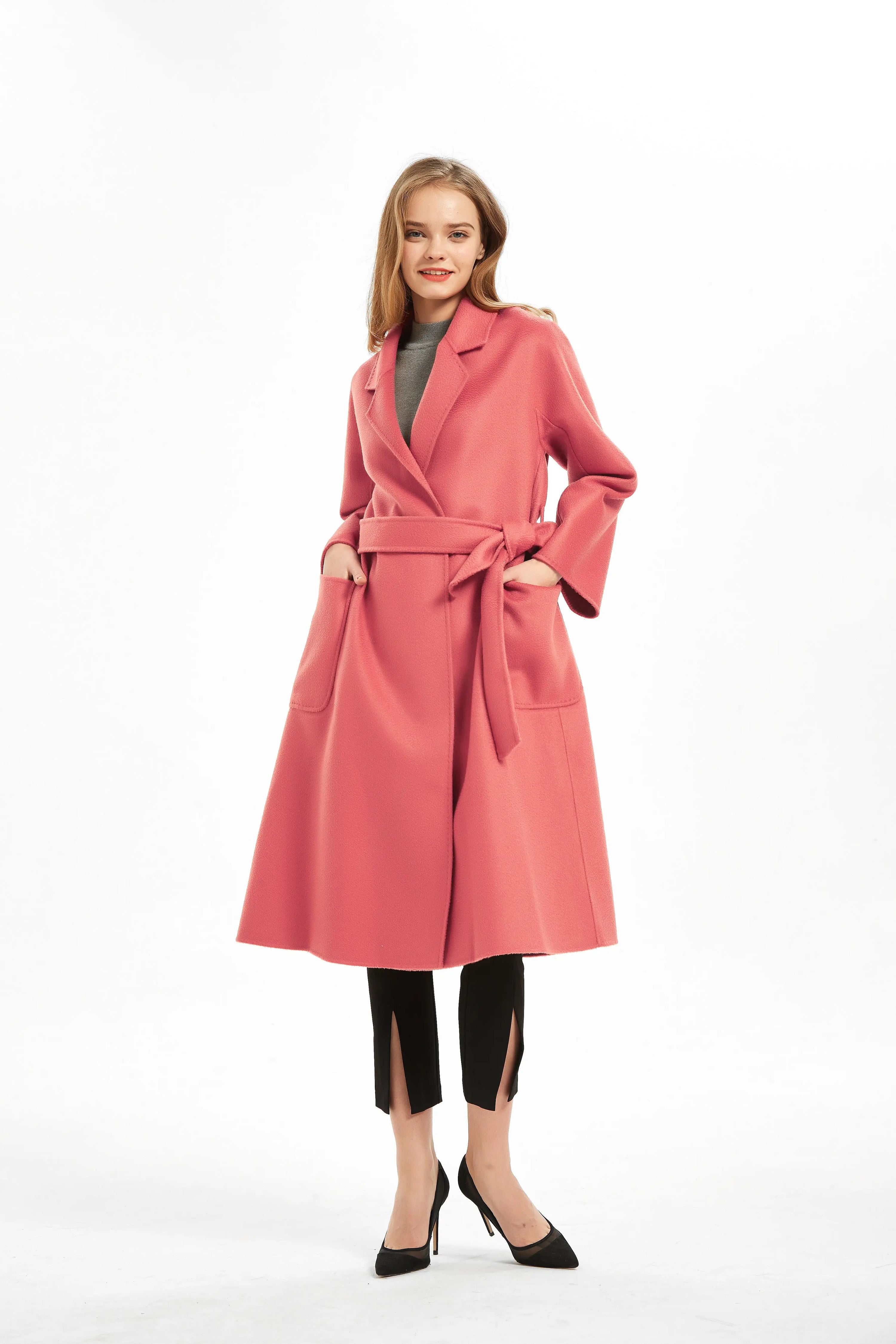 Organic Cashmere Double-Faced Wrap Coat