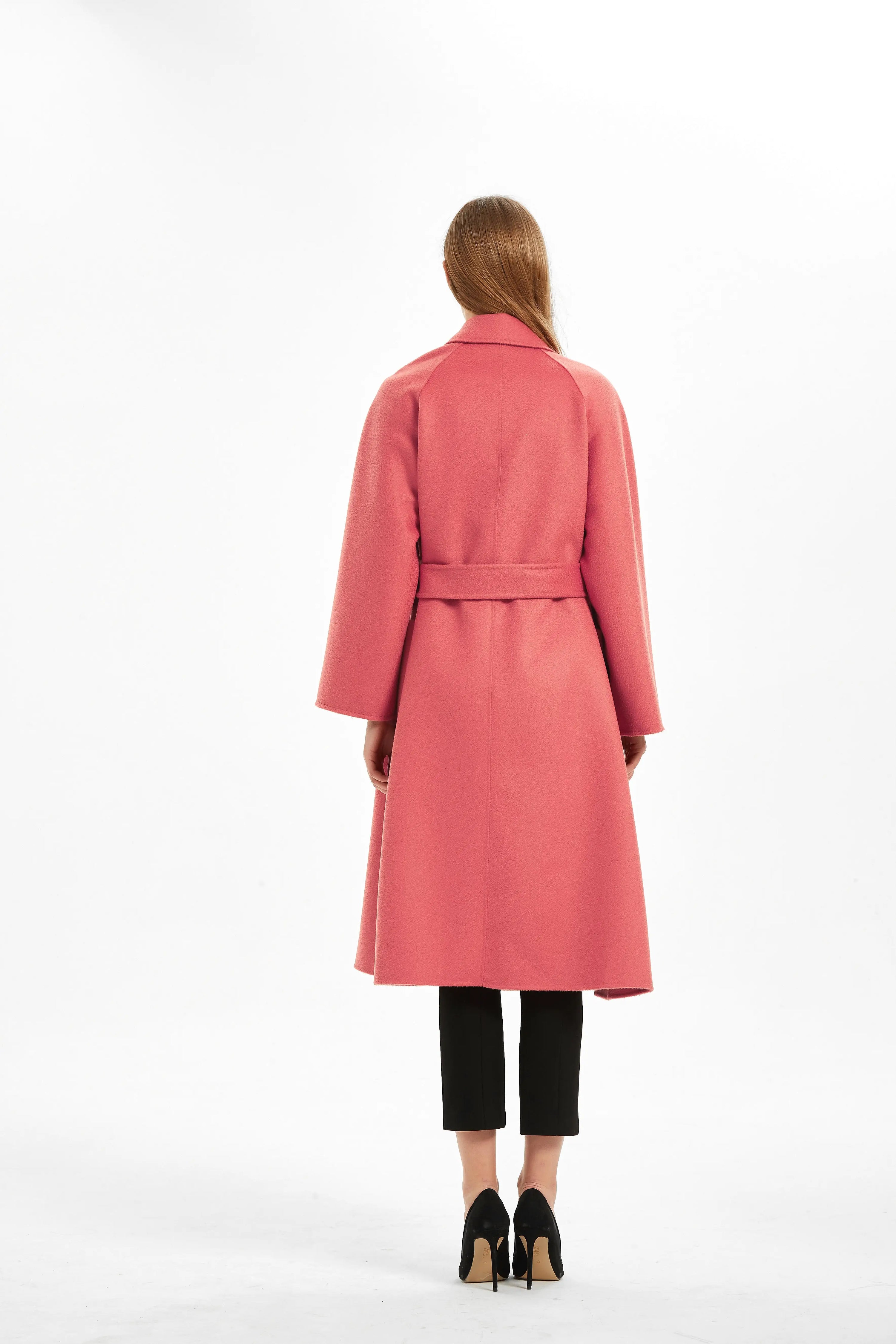 Organic Cashmere Double-Faced Wrap Coat