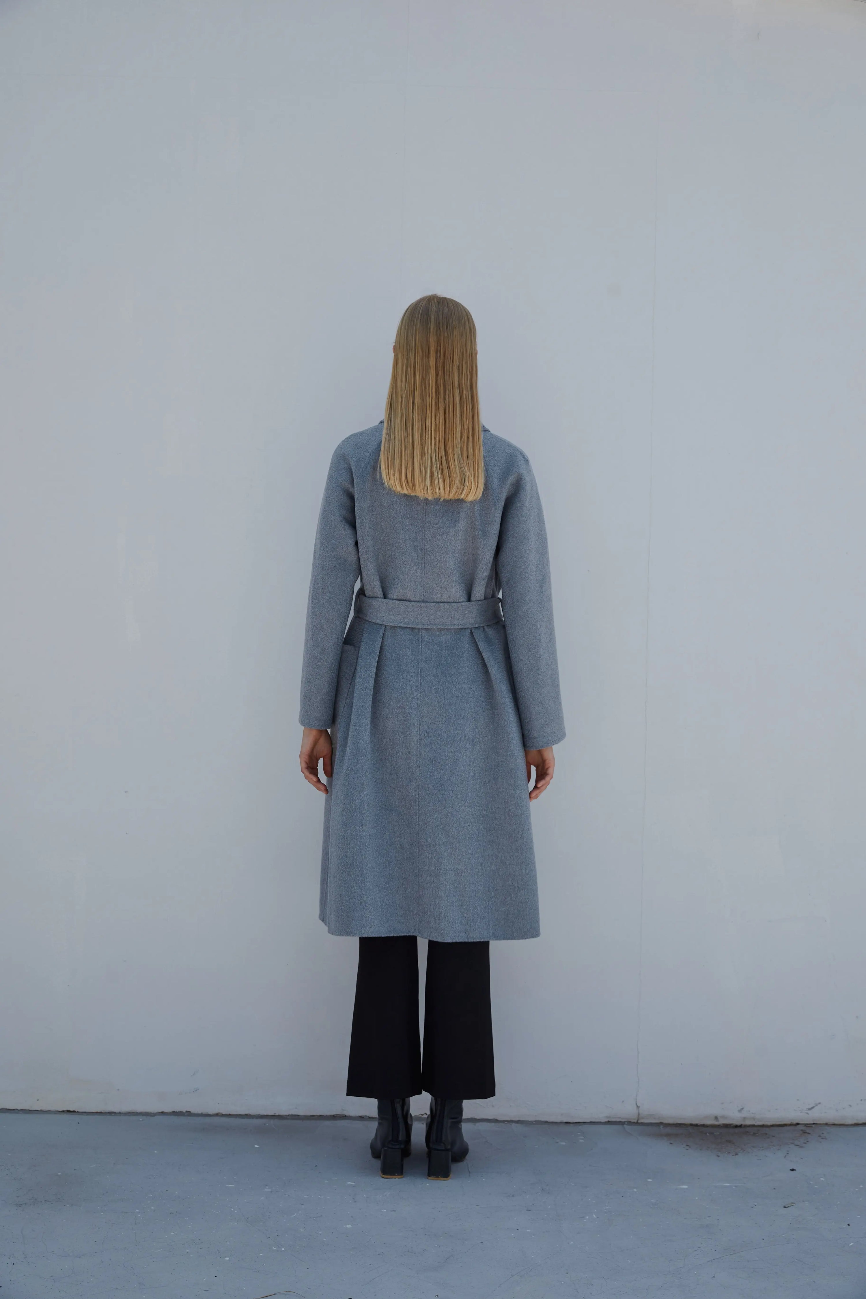 Organic Cashmere Double-Faced Wrap Coat