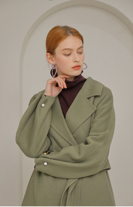 Belted Cashmere Handmade Coat