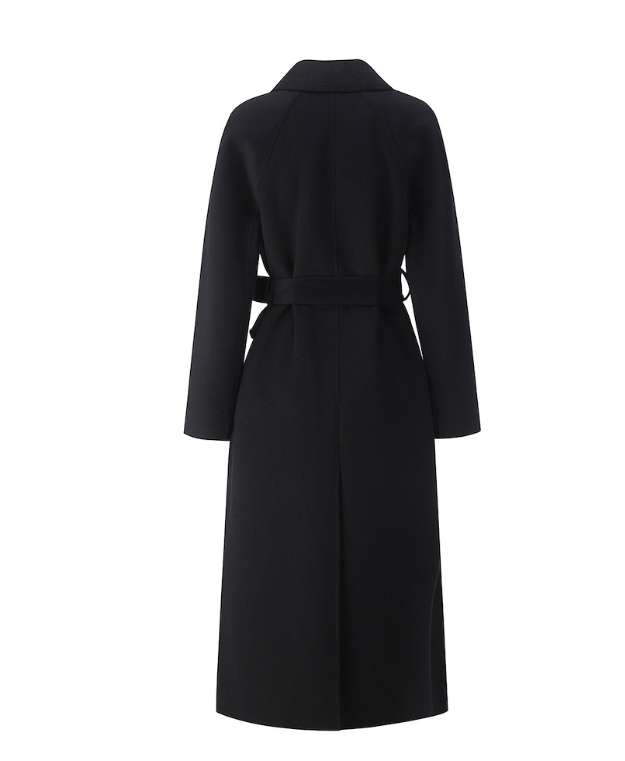 Cashmere Blend Belted Classic Long Coat