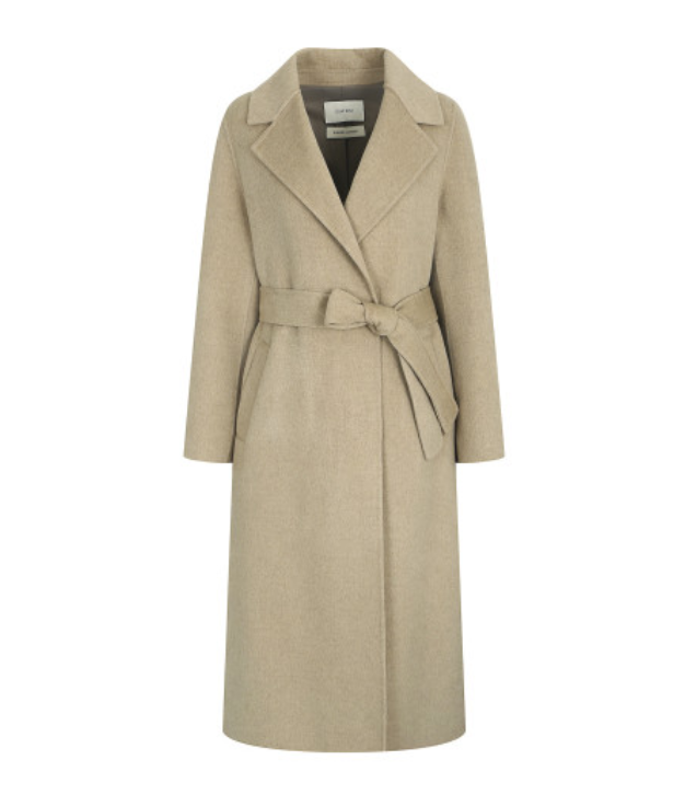 Back Flap Wool Cashmere Coat