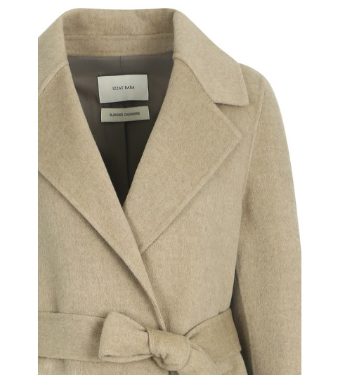 Back Flap Wool Cashmere Coat